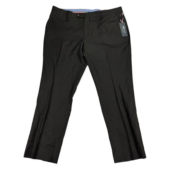 Tommy Hilfiger Mens TH Flex Modern Fit 100% Wool Suit Pants Dark Brown 40x30 - Picture 1 of 4